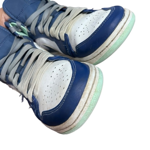 Nike Air Jordan 1 Mid "Blue Mint" Sneakers Size Men's 8.5 - Picture 4 of 13